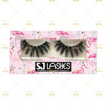 Special Summer Style Lash Boxes With 3D Faux Mink Lashes Flamingo Design Eyelash Packaging Box Wholesale 10DM 3DLM 3DVM HAE